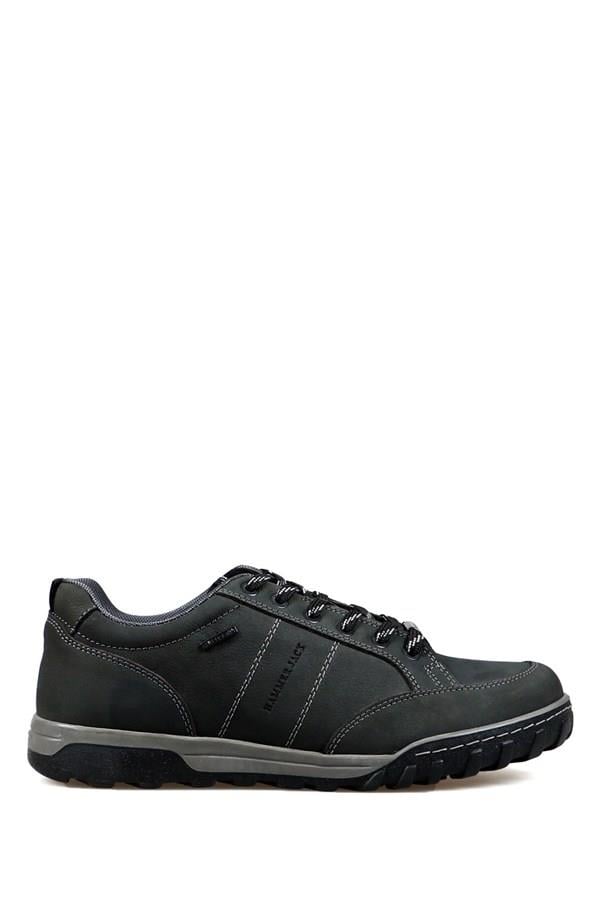 Genuine Leather Grey Men's Shoes
