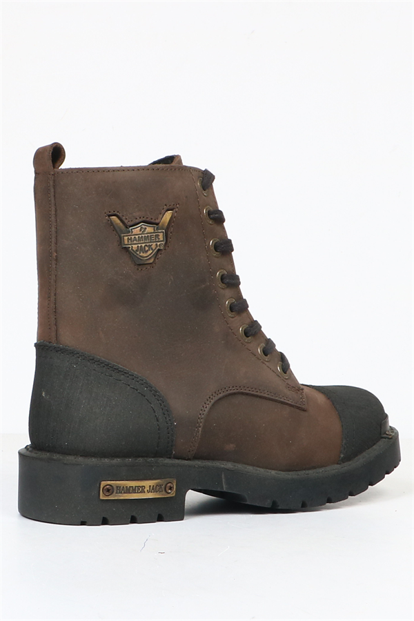 Genuine Leather Coffee Women's Boots