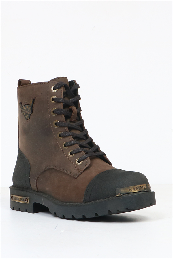 Genuine Leather Coffee Women's Boots