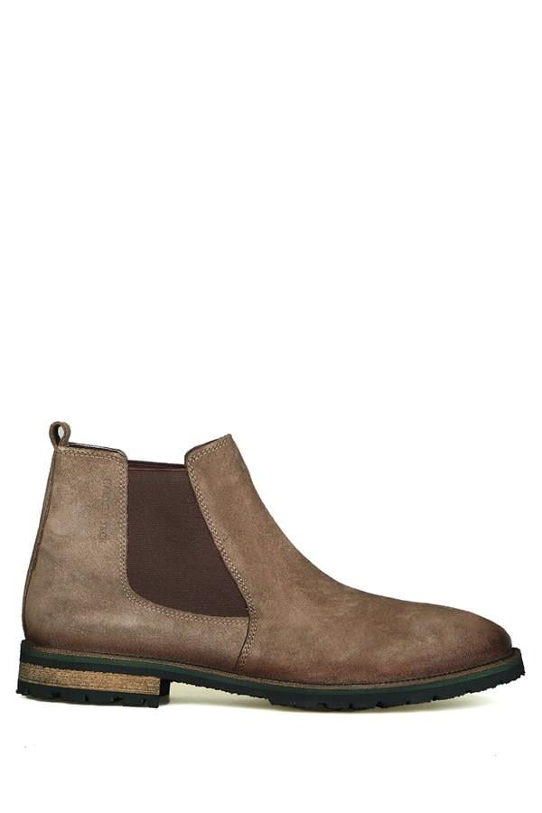 Real Leather Sand Men's Boots