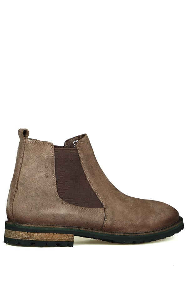 Real Leather Sand Men's Boots