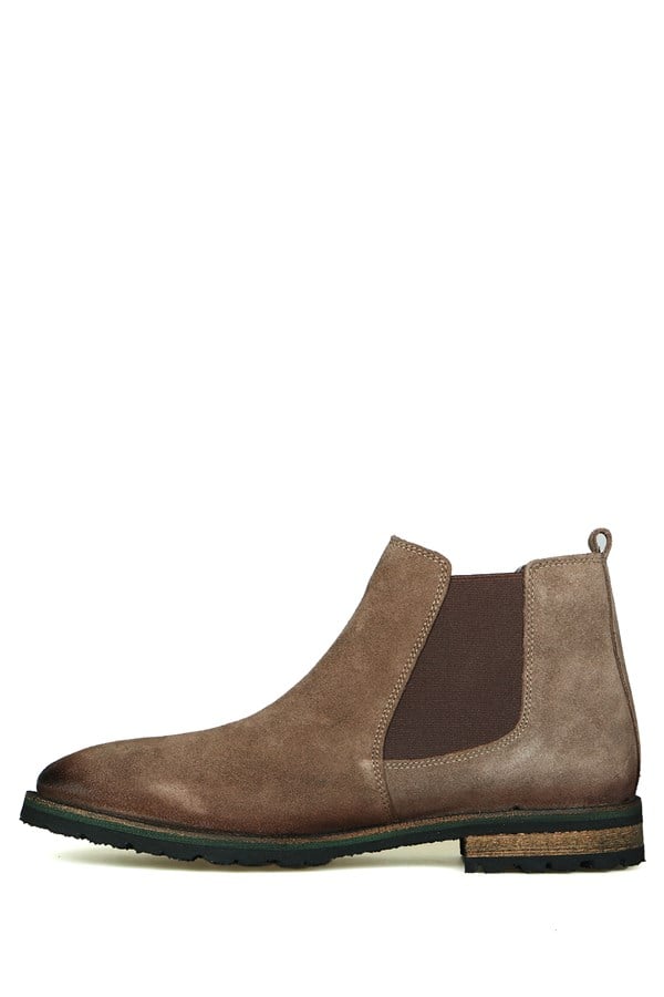 Real Leather Sand Men's Boots