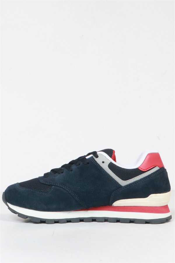 Chile Genuine Leather Navy Red Women's Athletic Shoes