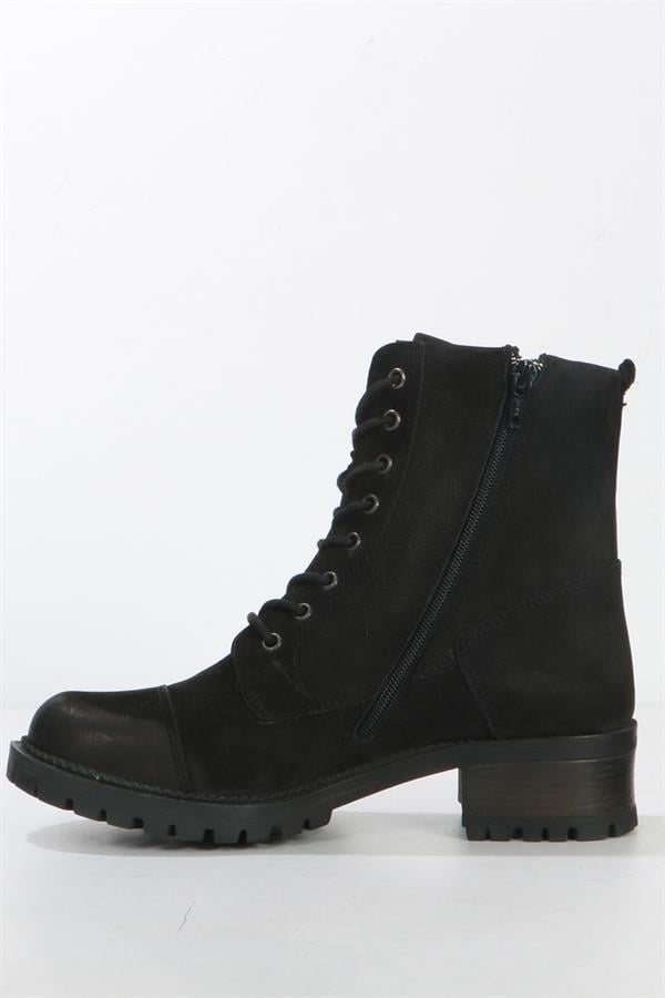 Real Leather Black Women's Boots