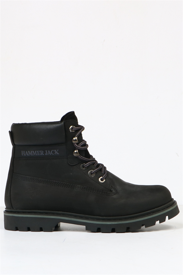 Real Leather Black Men's Boots