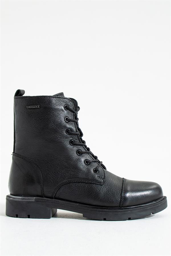 Real Leather Black Outdoor Women's Boots