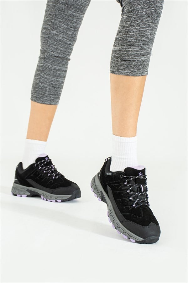 Black Lilac Outdoor Women's Shoes Waterproof