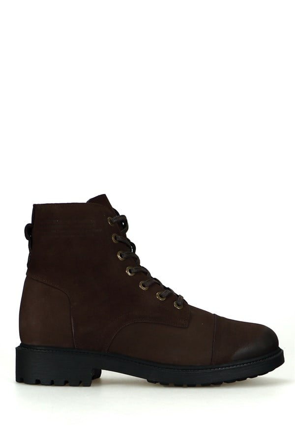 Real Leather Coffee Step Dock Outdoor Men's Boots