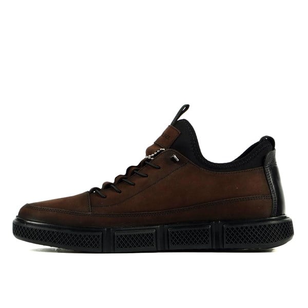 Real Madrid Leather Coffee Men's Everyday Footwear
