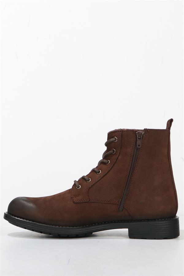 Genuine Leather Brown Outdoor Men's Boat