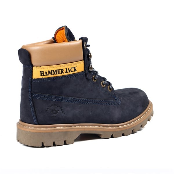 Genuine Leather Navy Rod Men's Boots