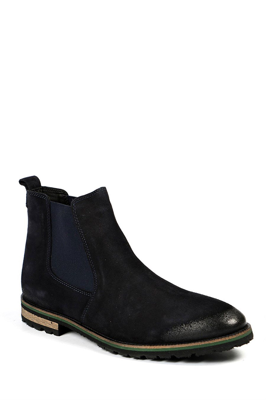 Genuine Leather Navy Suet Outdoor Men's Boots