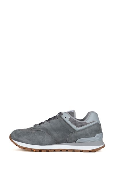 Chile Genuine Leather Meet Grey Crepe Women's Sports Shoes