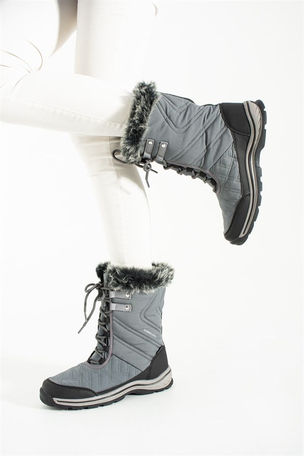 Waterproof Gray Outdoor Women's Boots