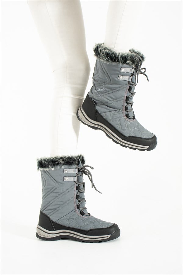 Waterproof Gray Outdoor Women's Boots