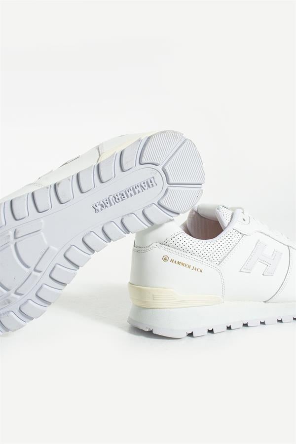 Peruvian True Leather White Men's Sports Shoes