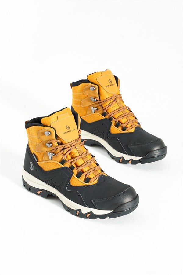 Vader Waterproof Black Yellow Outdoor Men's Boots