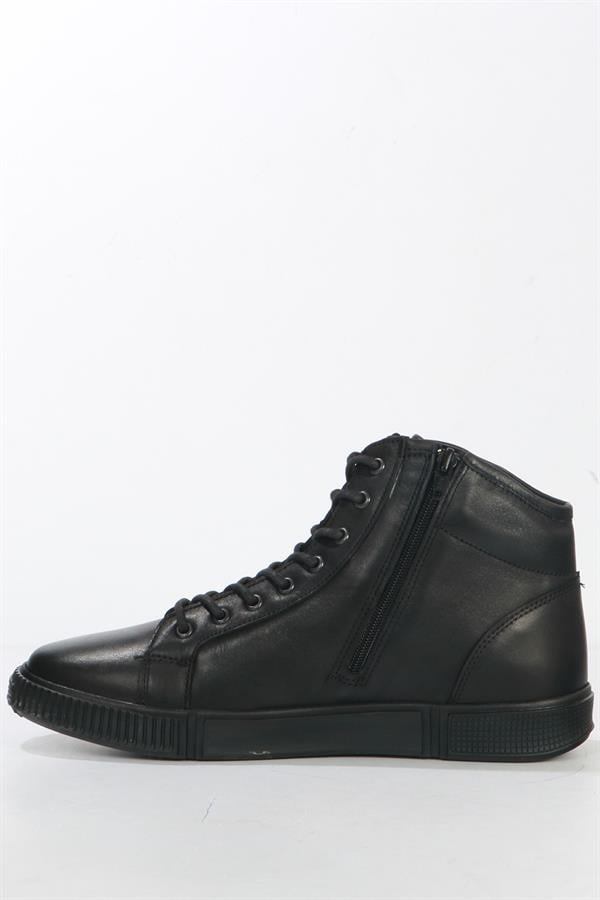 Genuine Leather Black Outdoor Men's Boots