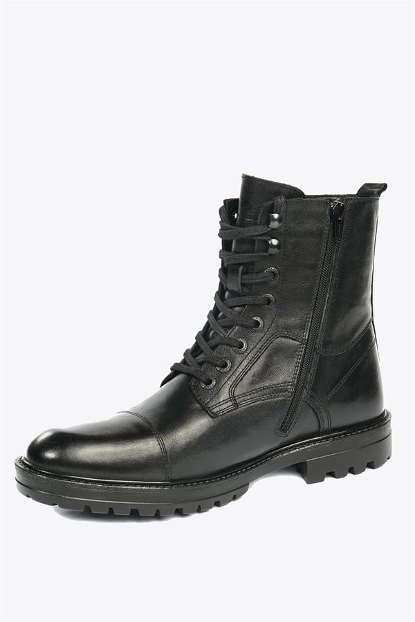 Genuine Leather Black Men's Boots