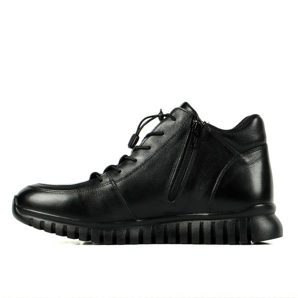 Genine Leather Black Outdoor Men's Boots