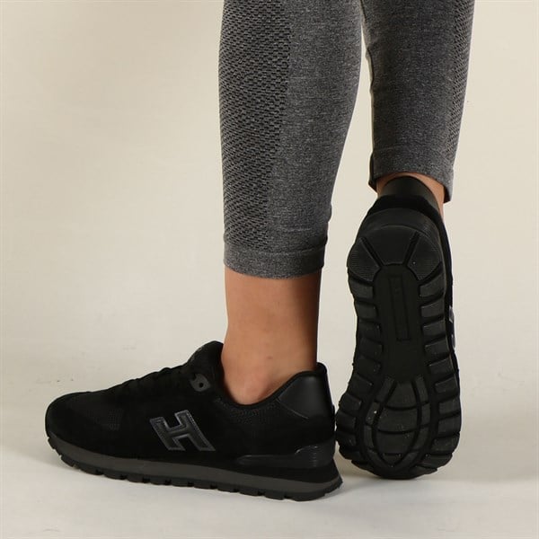 Peruvian Genuine Leather Black Women's Sports Shoes