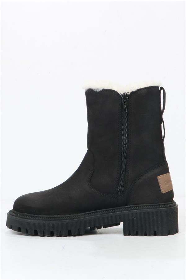 Pilus Genuine Leather Black Outdoor Female Boots