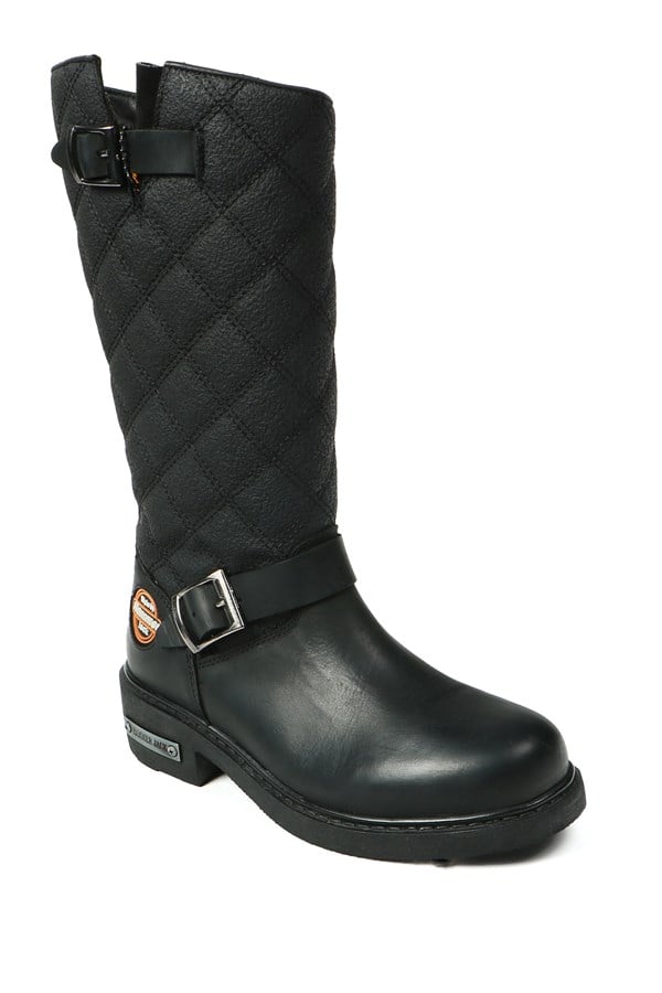 Black Outdoor Women's Boots Genuine Leather