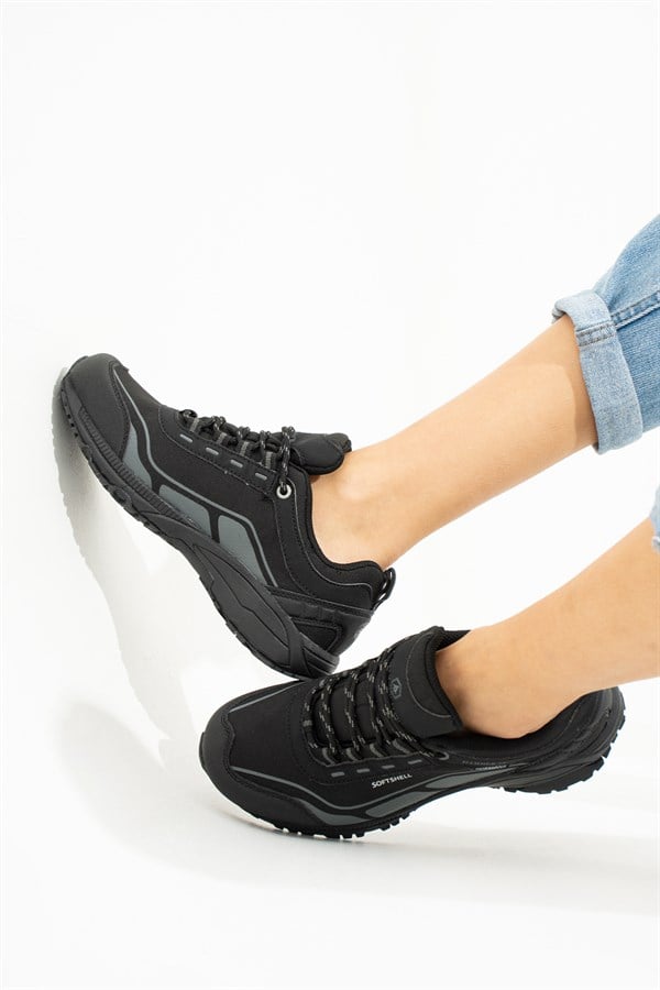 Waterproof Black Grey Outdoor Unisex Shoes