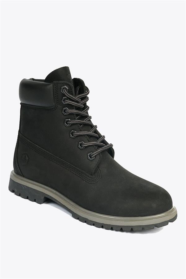 Genuine Leather Black Stick Boots