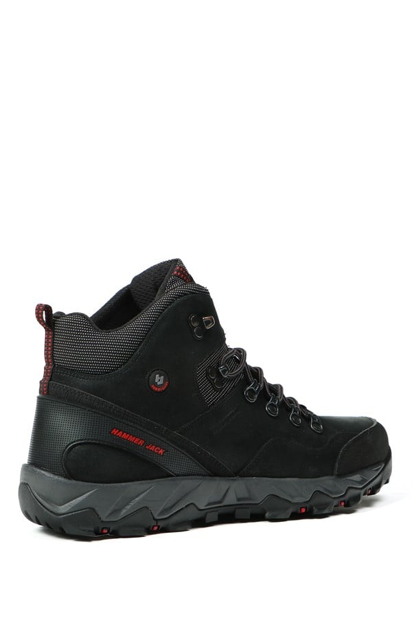 Real Leather Black Outdoor Men's Boots