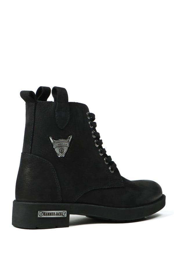 Real Leather Black Women's Boots