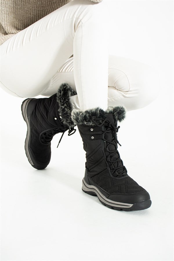 Waterproof Black Outdoor Women's Boots