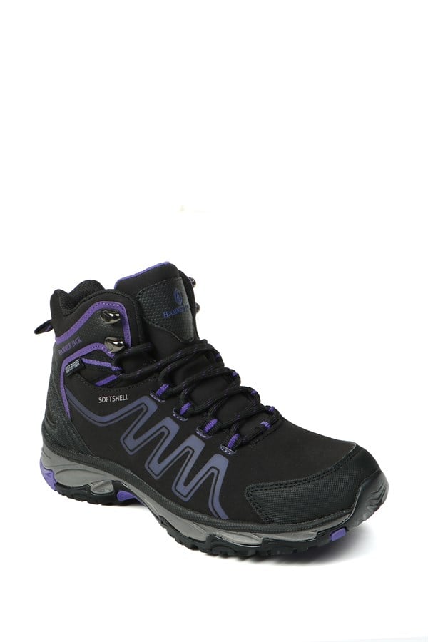 Waterproof Black Purple Outdoor Unisex Boots