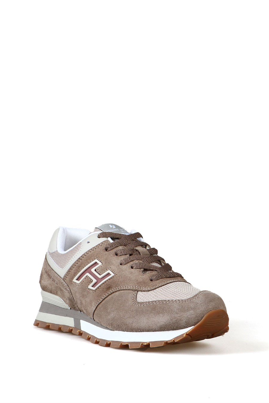 Chile Genuine Leather Taupe Sports Shoes For Women