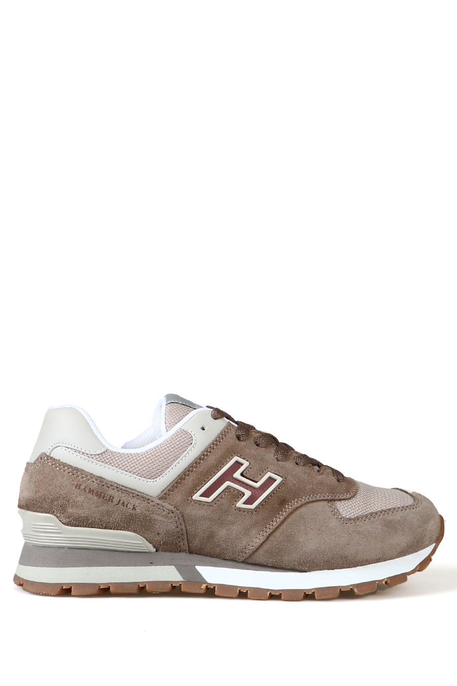 Chile Genuine Leather Taupe Sports Shoes For Women