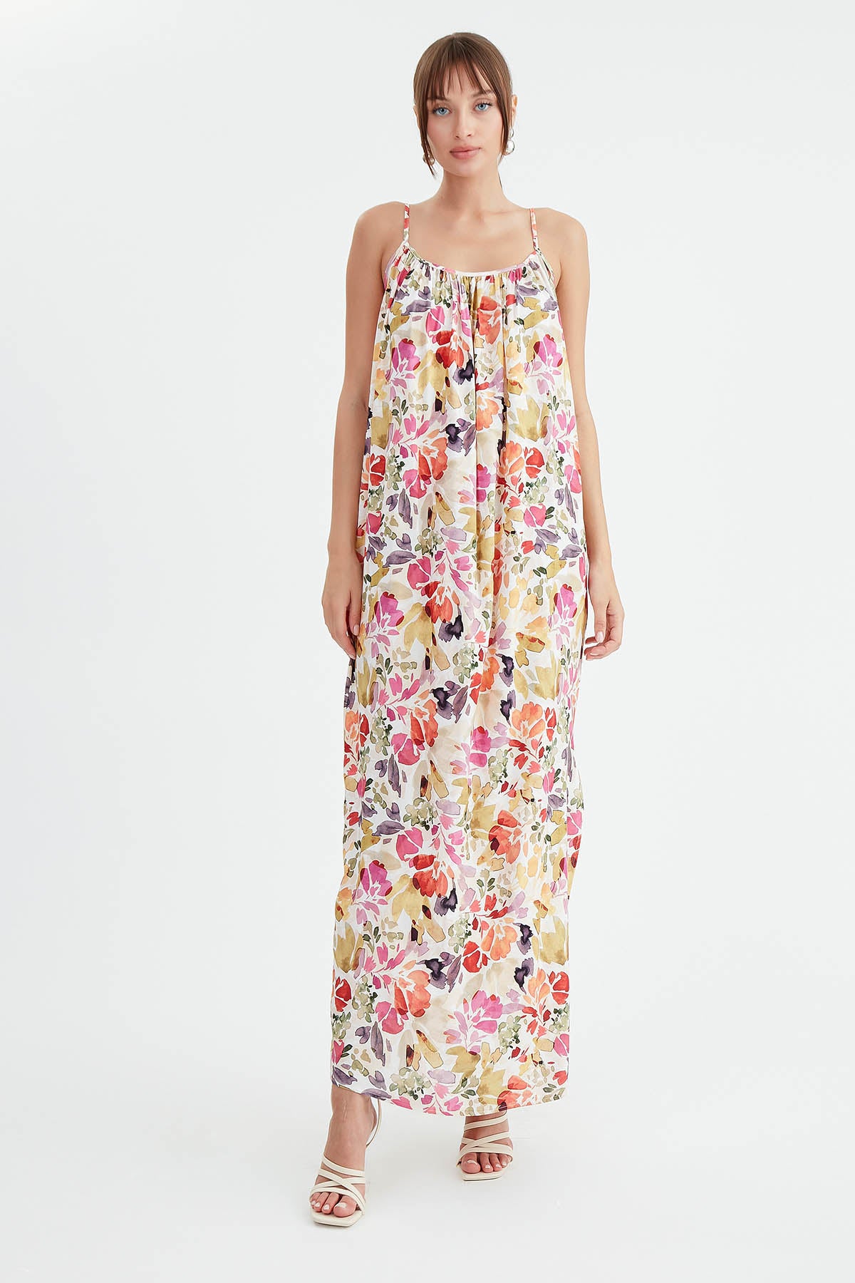 LONG FLORAL DRESS