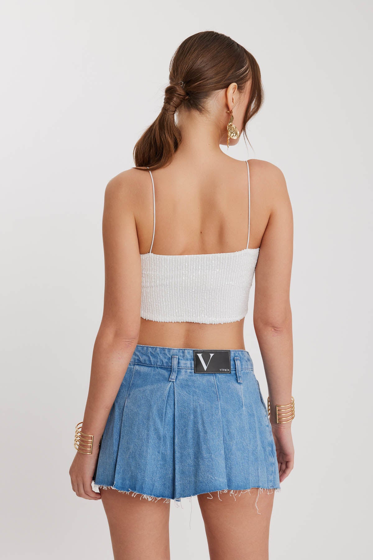 CROP BLOUSE WITH STRING STRAPS