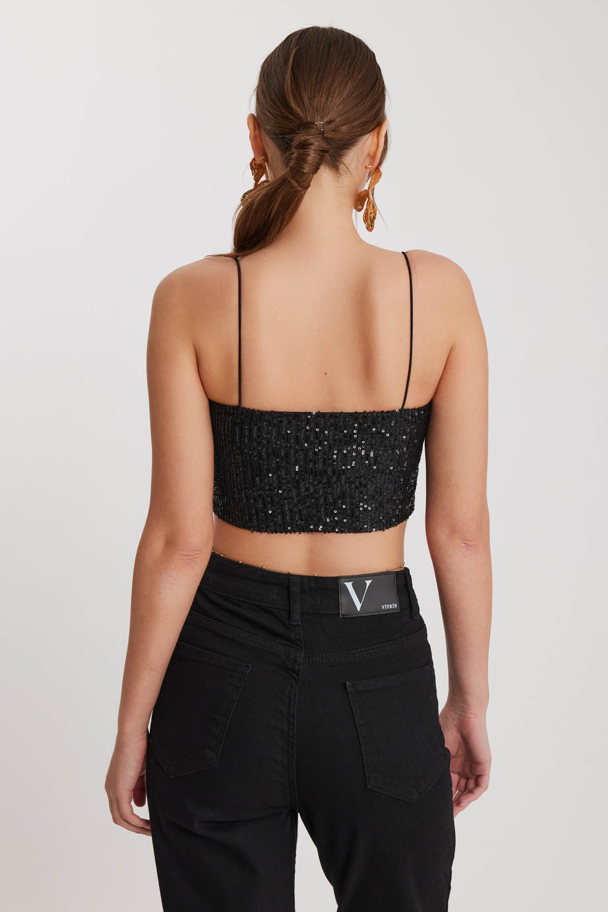 CROP BLOUSE WITH STRING STRAPS