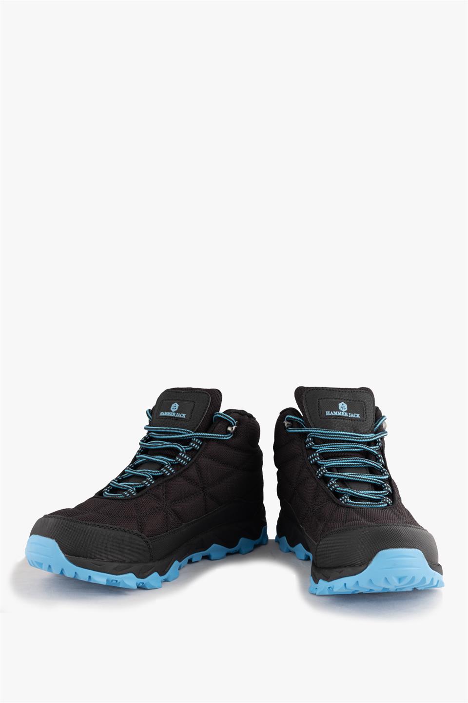 Waterproof Vector Black and Blue Unisex Outdoor BoOTS