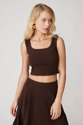 CROP BLOUSE WITH BOLD STRAPS