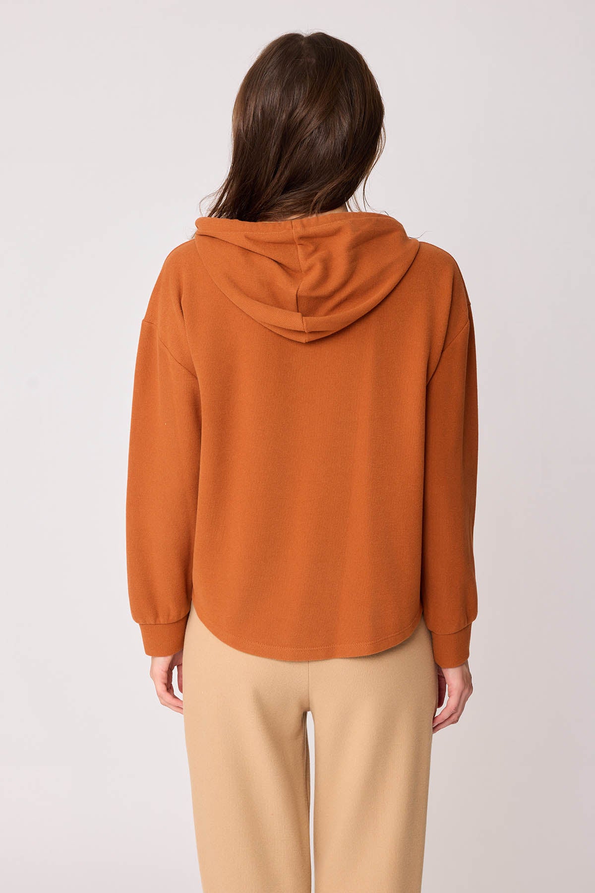 BOLD LACED HOODIE BLOUSE