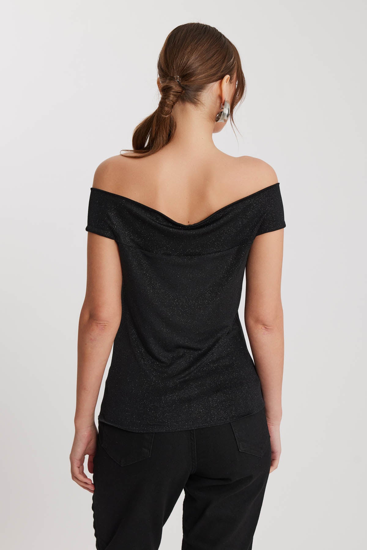 BOAT COLLAR BLOUSE