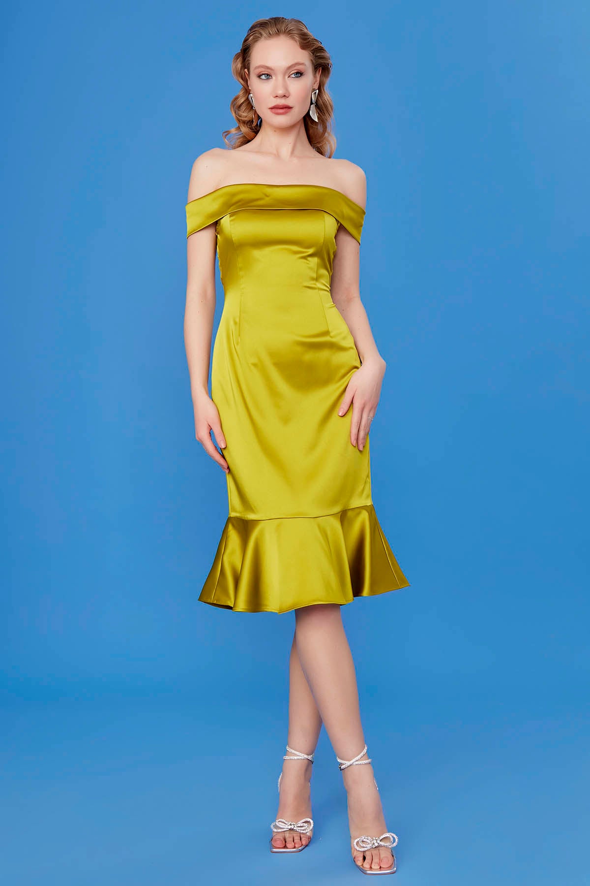 BOATHOUSE COLLAR VOLANI DRESS