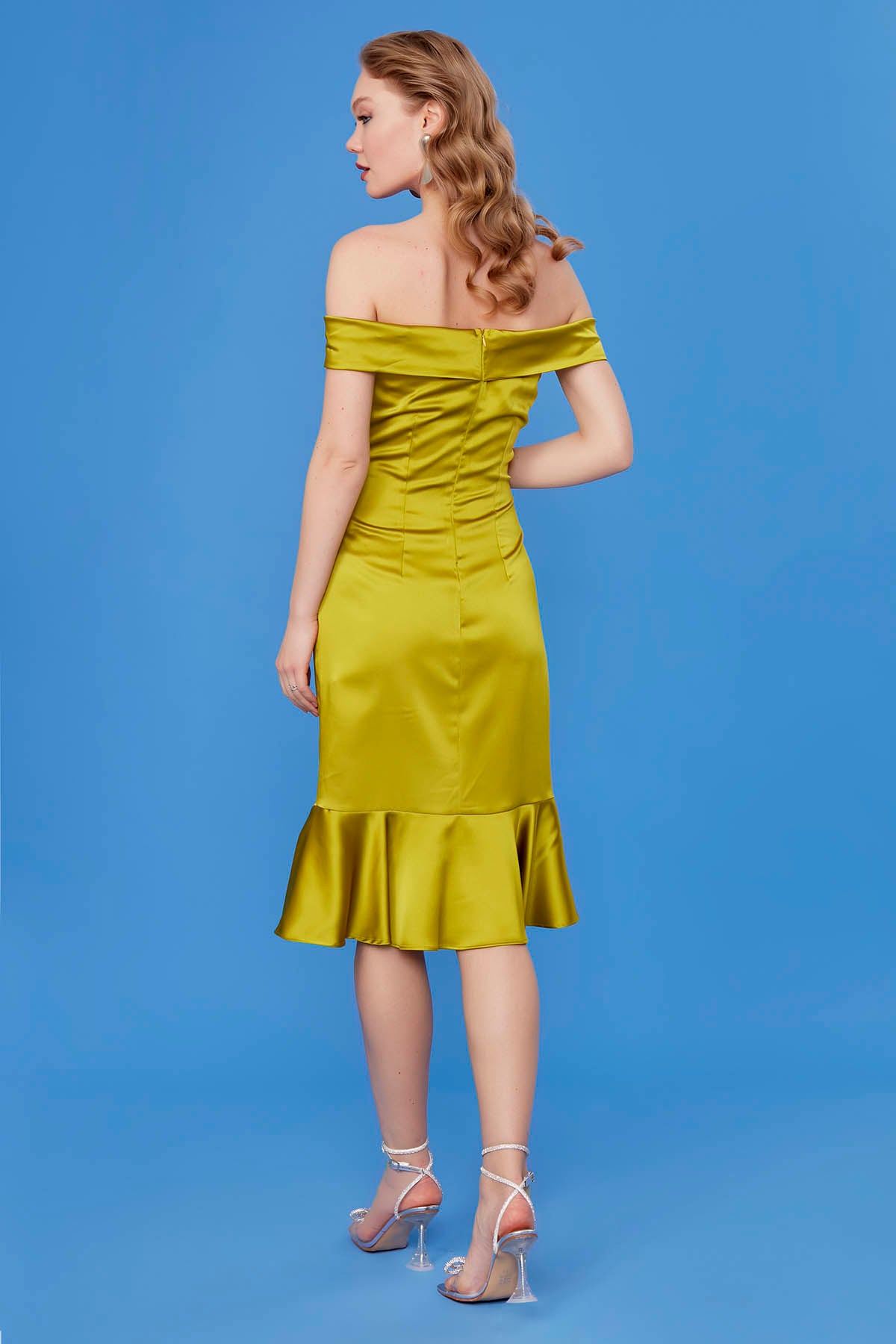 BOATHOUSE COLLAR VOLANI DRESS