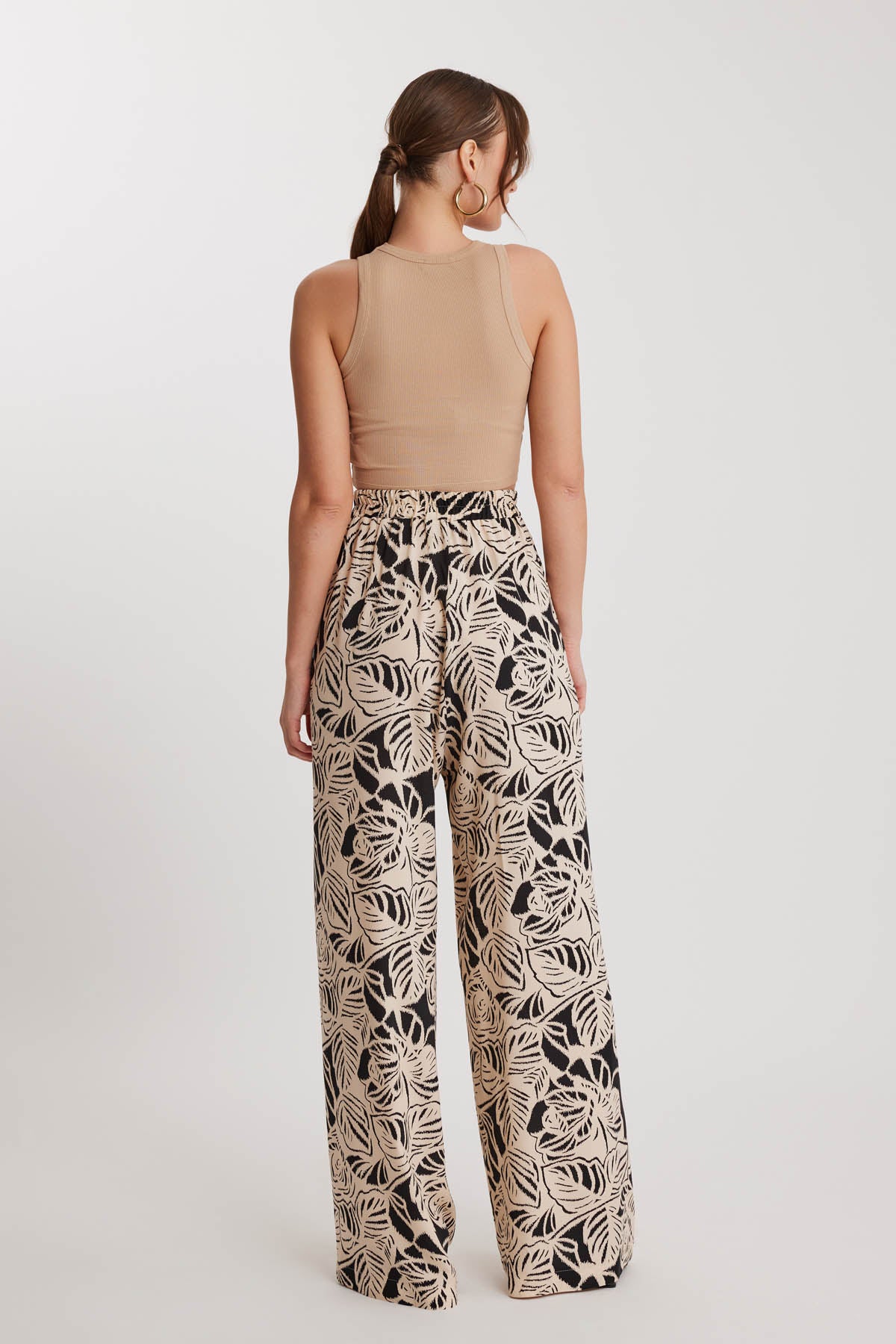 CLASIC PATTERNED ELASTANE COMFORTABLE TROUSERS