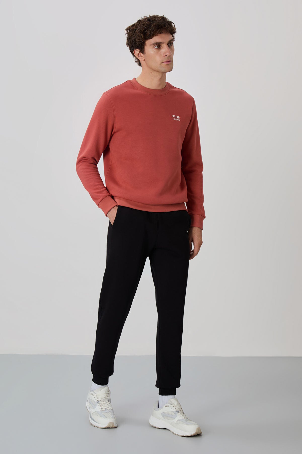 Andy Black Brushed Men's Tracksuit Set - 85190