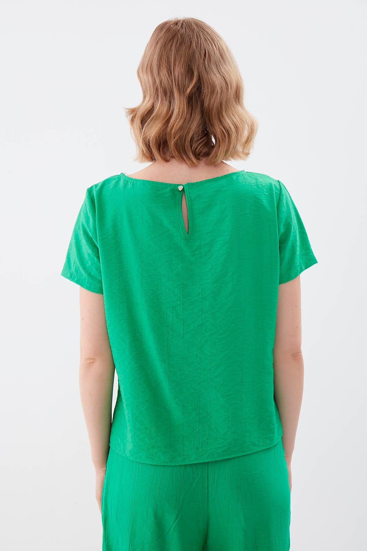 SHORT SLEEVE BLOUSE