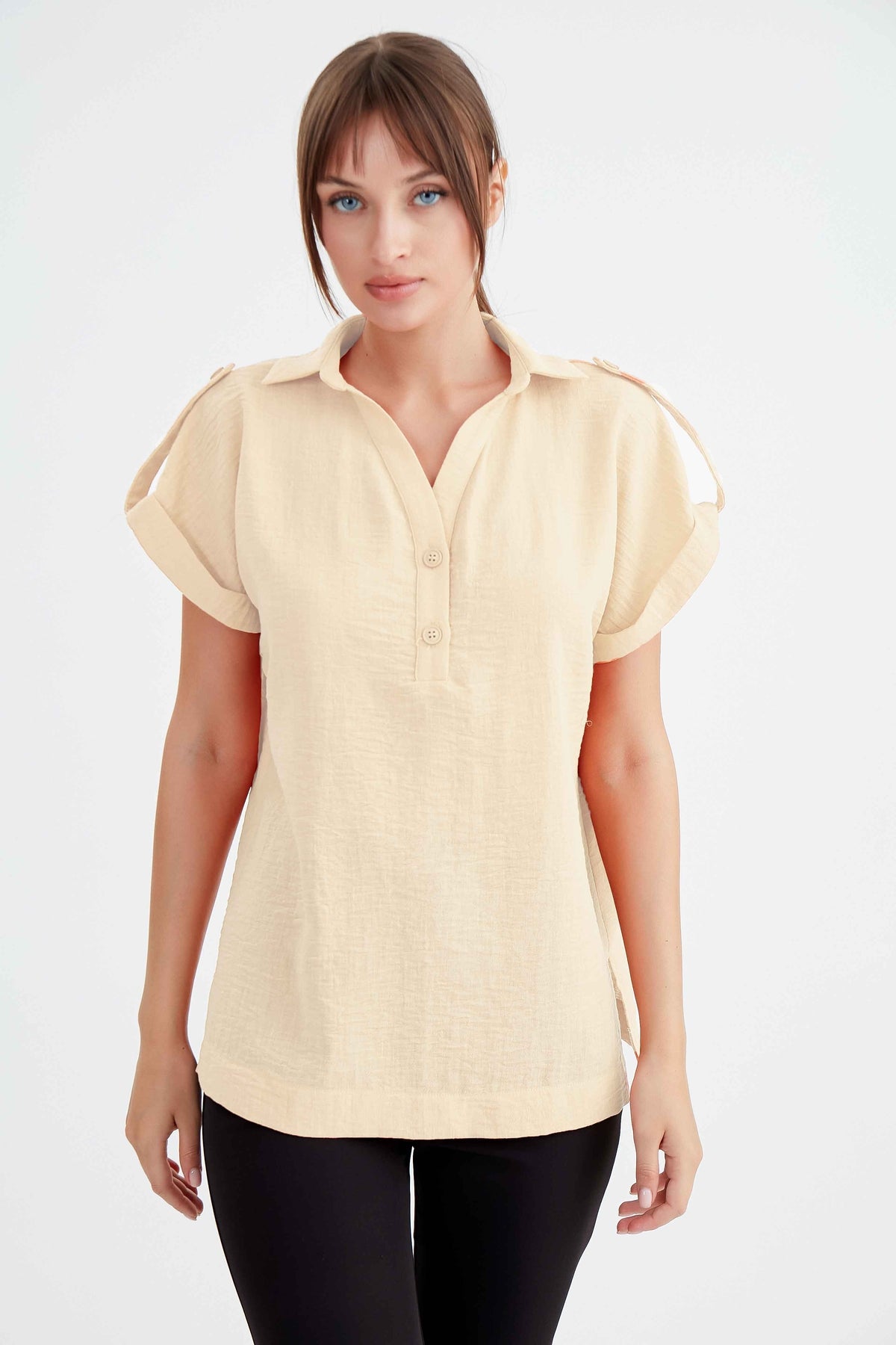VISCOSE LINEN SHIRT