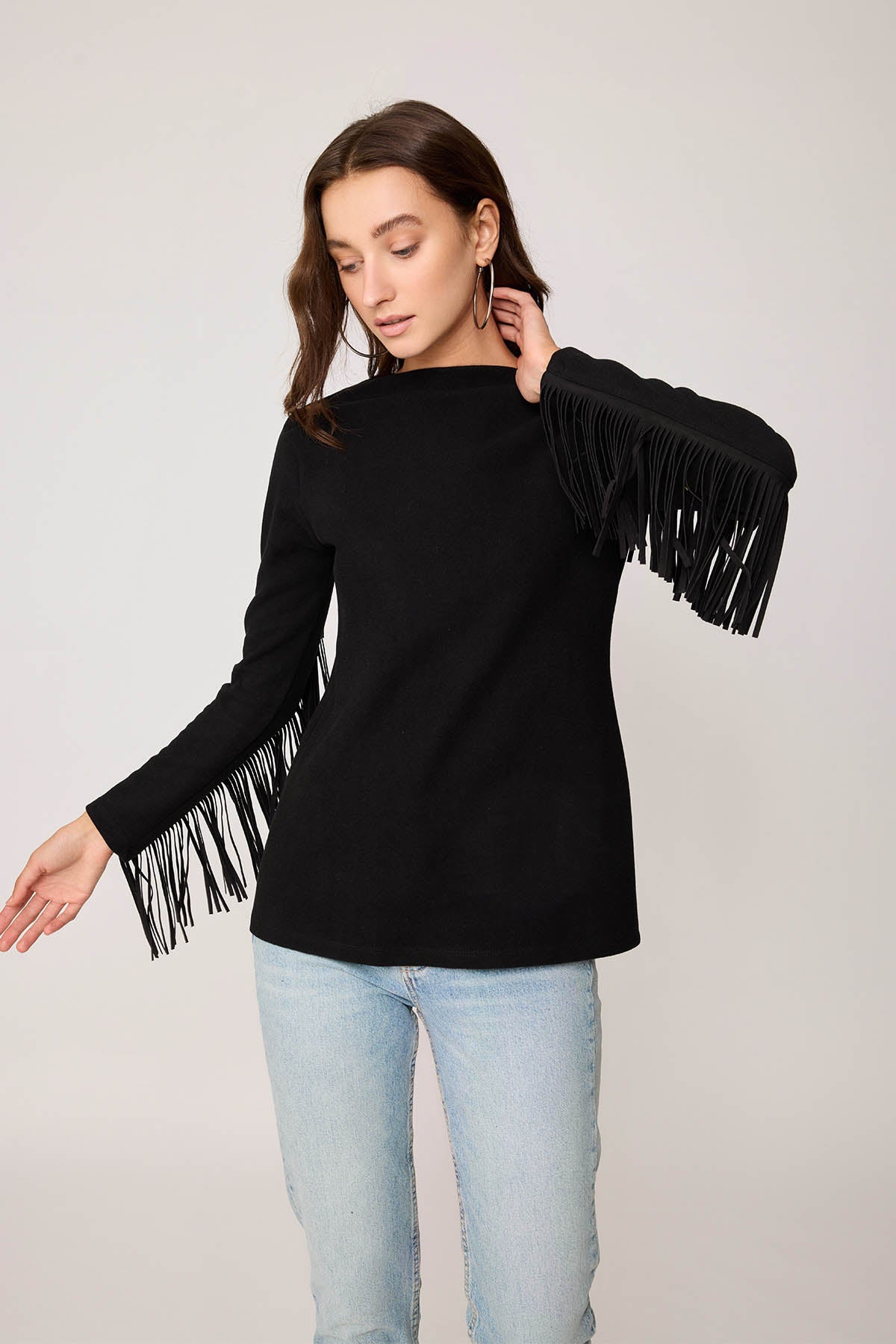 BLOUSE WITH TASSEL