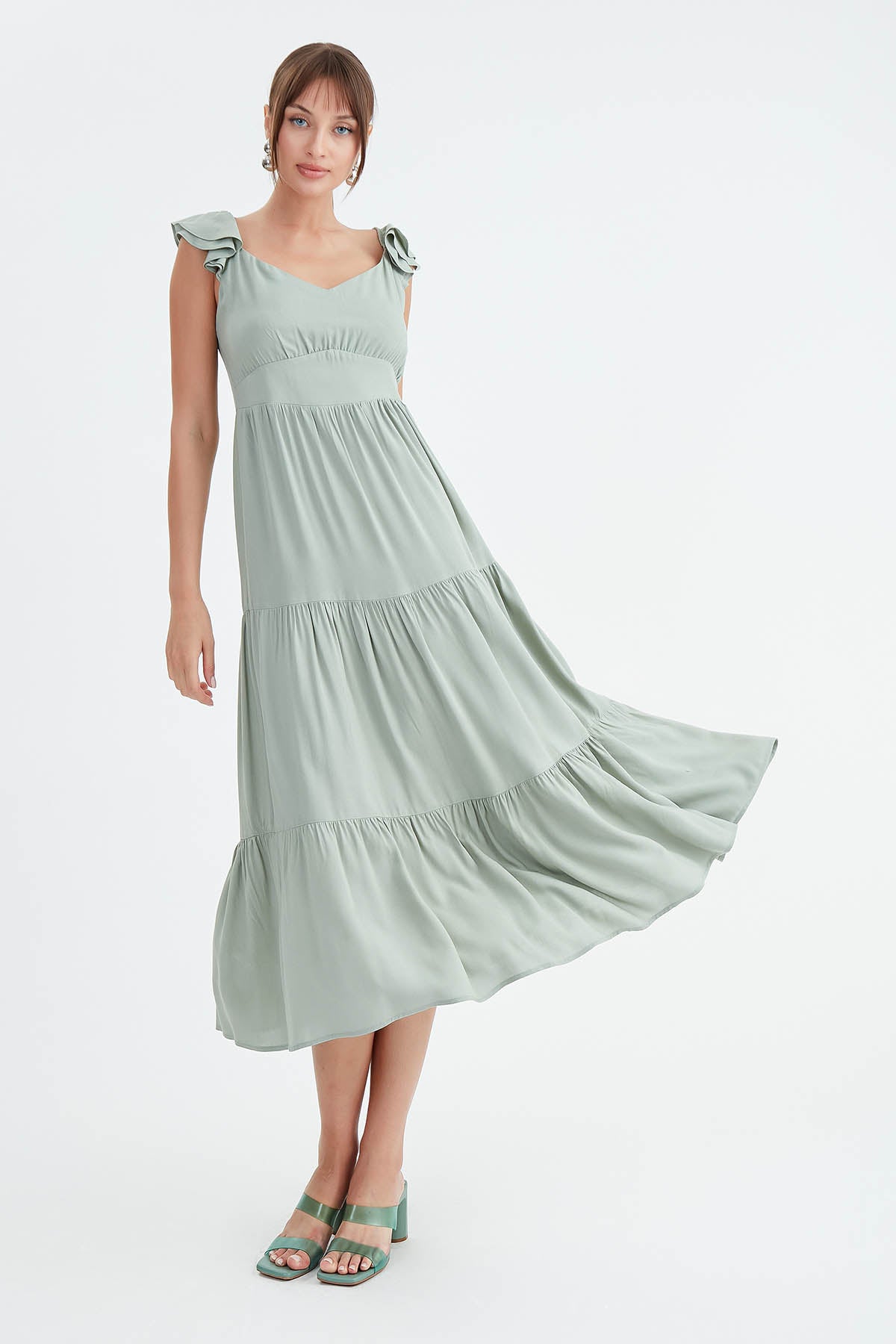 TIERED LONG DRESS
